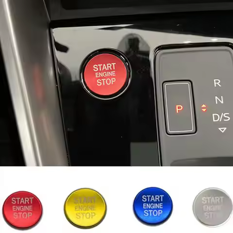 Auto Engine Start Stop Push Button Cover Ignition Ring Trim Decoration Accessories For Audi A4 A5 B9
