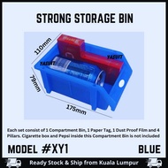 Heavy Duty Compartment Bin 6 or 12 sets Part Bin Storage Rack Plastic Stackable for Industrial Wareh