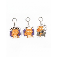 Fat Cat Ami meme keychain