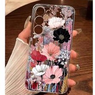 1 ชิ้น เคสโทรศัพท์ลายดอกไม้หลากสีสันนุ่ม, ใช้ได้กับ Huawei Honor Series, Galaxy A04e/12/A13/A14/A34/