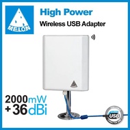 USB Wifi Adapter Indoor&Outdoor High Power ตัวรับสัญญาณ Wifi ระยะไกล สัญญาณแรง Melon N4000