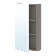 ENHET 單門鏡櫃, 灰色, 40x17x75 公分