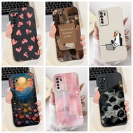 Huawei Nova 7SE CDY-AN20 CDL-AN50 Case Huawei P40 Lite 5G Cover CDY-NX9A Luxury Fashion Flowers Kawa