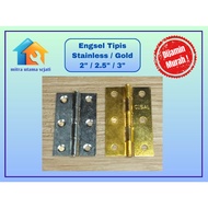 THIN DOOR HINGES 2 2.5/S 3 INCH/S SN HOUSE WINDOW HINGES GP/S PER PAIR