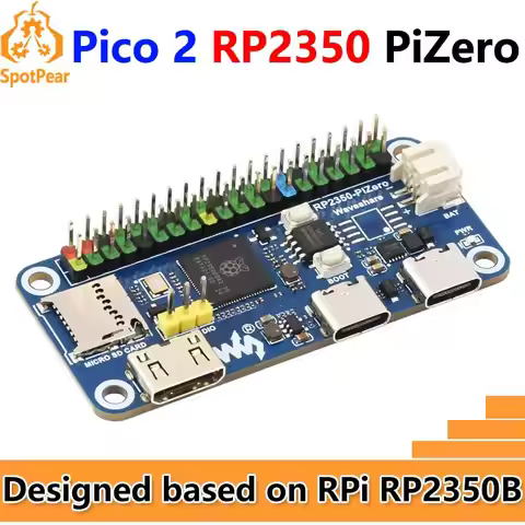 Waveshare RP2350-PiZero RP2040-PiZero Raspberry Pi Pico 2 RP2350B RP2350-PiZero Development Board PS