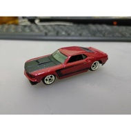 Hotwheels Red 69 Mustang Larry's Garage