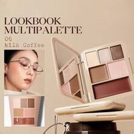 JOOCYEE LOOKBOOK MULTI PALETTE คอลเลกชันกาแฟเฉดสีใหม่, พาเลทท์แต่งหน้าแบบ All-In-One พร้อมอายแชโดว์,