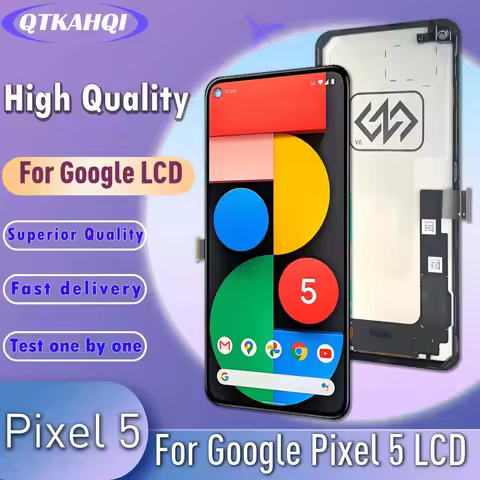 6.0' TFT Quality For Google Pixel 5 GD1YQ, GTT9Q, G5NZ6 LCD Display Touch Screen Digitizer Assembly 