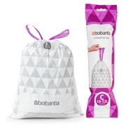 Brabantia Garbage Bag For Size 10-12 Liters Perfect Fit Bags Code C 10-12 Litre 3 Packs (60 Pieces)