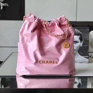 Chanel New Style Pink Gold Buckle Storage Bag Handbag Shoulder Bag Female Bag AJ5R