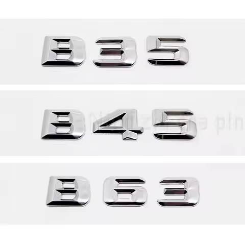 3D Car Tail Box Number Stickers for Mercedes Benz B Class B35 B45 B63 B180 B200 B220 B250 B260 B300 