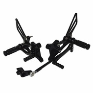 TAORIDER-MOTO Black Motorcycle Adjustable Rearset Footrests Foot Rest Pegs For HONDA CBR 600 F4 F4i 