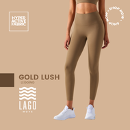 [LAGO Legging] - สี Gold Lush กางเกงออกกำลังกาย กางเกงกีฬา ขายาว เลกกิ้ง
