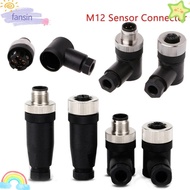 FANSIN M12 Sensor Connector, Male Female Socket 4 5 8 Pin M12 Aviation Plug, Sensor Plug Connector M