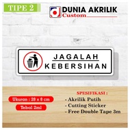 White Acrylic Keep Clean Type 2 Acrylic Keep Clean Custom Acrylic