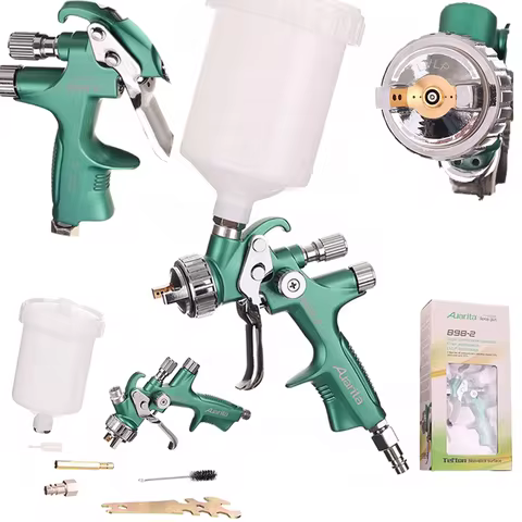 Auarita L-898-2 LVLP Pneumatic Spray Gun High Atomization 1.3mm 600cc Gravity Feed Car Paint Gun