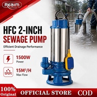 REAIM Submersible Sewage Water Pump Automatic 2HP Household  Agricultural Irrigation Water Pump