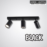 Nordic Lighting 3 IN 1 Changeable Bulb Ceiling Spotlight Light Picture Lamp (DWH-T24-GU10-BK-3LB)