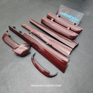 PANEL CARBON INTERIOR INNOVA REBORN VENTURER RED KEVLAR/CARBON -RM3 Variasi