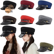 OAKDENEMYWAY Navy Cap, Flat Top Hat British Style Beret Hats, Flat  Cap Painters Cap Vintage Duck To