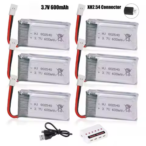3.7V 600mah Drone Lipo Battery for Syma X5C X5C-1 X5 X5SC X5SW H5C V931 S5C S5W SS40 FQ36 T32 T5W H4