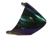 Visor For Nova Helmet  (Black  Silver And Rainbow.)