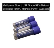 Methylene Blue Powder: grade USP : 99% pure natural :net 1gram