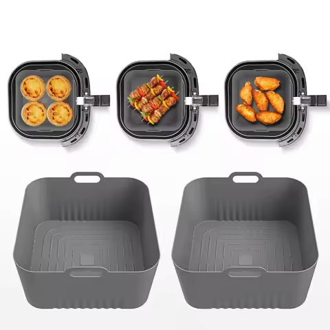 17cm Silicone Air Fryer Mold - Compatible with Philips HD9252/9200/9255, 4-5L Non-Stick Cooking Acce