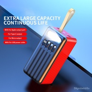 PINZHENG 80000mAh Power  For 1one Power Portable Charger External Baery Built-in 4 Cables Power