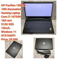 HP Pavilion 1008TX10th GenerationGaming LaptopCore i7-10750H