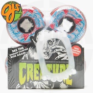 Oj Wheels X CREATURE 54mm Curbsucker Bloodsuckers 97a Skateboard Wheels