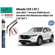 A399S Bosch Aerotwin Flat Windscreen Wiper Set For Maxda CX5 ( KF ) Year 2017 - Present ( 18"/24" )