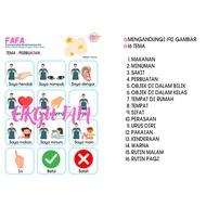 COMBO 2 FAFA SPEECH DELAY BOOK AUTISM BOOK NO VELCRO 16 THEME PECS ALTERNATIVE