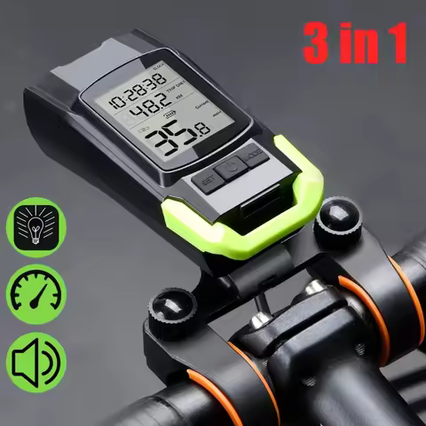 4 Mode USB Bike Light Lamp Bicycle Computer 3 Mode Horn Flashlight Cycle Bike Speedometer Led Front 