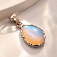 Opal Necklace Wanita Premiumnatural | Opal Stone Pendantnatural | Natural Stone Necklace Wanita | Op