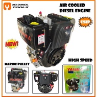 YAMMA 12HP Air Cooled Diesel Engine 4 Stoke Highspeed (Marine Pulley)