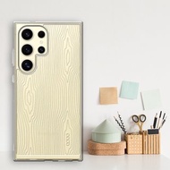 Samsung Galaxy S24/S23/S22系列 浮雕感防震雙料手機殼-木紋