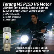 Bright Bulb M5 H6 P15D Canbus Motorcycle Headlight 12V Bicycle Super Led Light 80v Led Bulb Motorcyc