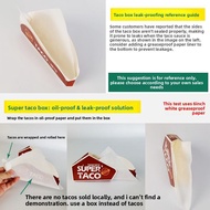 Taco Packaging Box Crispy Corn Tortilla Box Super Sushi Oil-resistant Bag Takeaway Packaging Food St