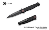 <刀之林>We Knife/Civivi RS71快開G10柄折刀/Nitro-V鋼(單邊開刃)-2款可選