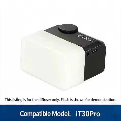 Flash Diffuser Soft Box Cover For Godox iT30Pro Mini On‑Camera Speedlite, Portable Light Modifier So