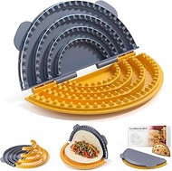 4-in-1 Tortilla Sealer Press, Tortilla Crimper Maker for 4”, 6”, 8”, 10” Wraps, Detachable Shark Too