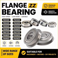 [Ready Stock] Flange Bearing F623ZZ F603ZZ F6700ZZ F6701ZZ F683ZZ – High Speed / Low Noise / Tahan L