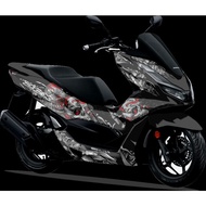 HITAM MERAH Sticker pcx new 160 decal pcx 160 full body striping pcx Red sticker pcx Black