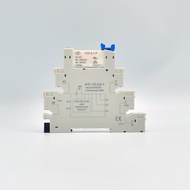 1PCS High Frequen Utra-thin Slim Relay DIN Mount with LED 6A 1CO Relay 41F-1Z-C2-1 HF41-F-24-ZS 5V 1