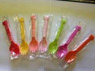 原裝日本進口 Hello Kitty 湯叉 兒童 塑膠 PVC 餐具 七色 現貨 可大量購買