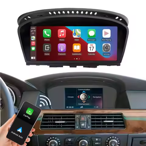 8.9inch Wireless Linux CarPlay Android Car Multimedia Screen for BMW 3 5 Series CCC, E60/E63/E64/E90