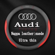 Audi A4 A3 A5 Car Steering Wheel Cover High quality suede/Nappa leather Handlebar cover Ultra thin N