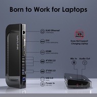 Wavlink USB 3.0 Universal Laptop Docking Station 13-in-1 USB-C Hub Dual Monitor for M1/M2 Mac Window