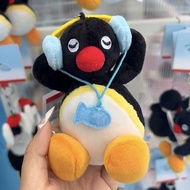 Pingu Earphones Penguin Plush Toy Cute Bag Pendant Keychain Cute and Silly